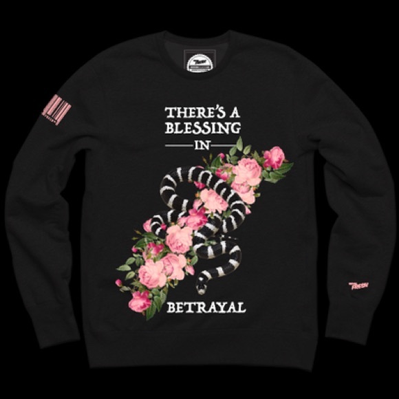 Served Fresh “Blessing In Betrayal” sweatshirt! - Picture 2 of 4